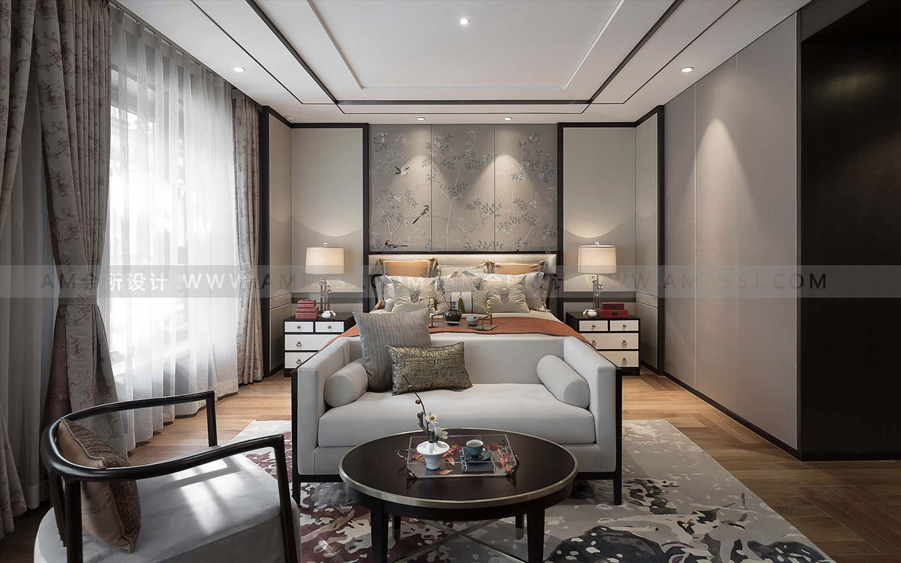 AM DESIGN | Model bedroom & private room design of Beijing Shanshui Wenyuan Sales Office