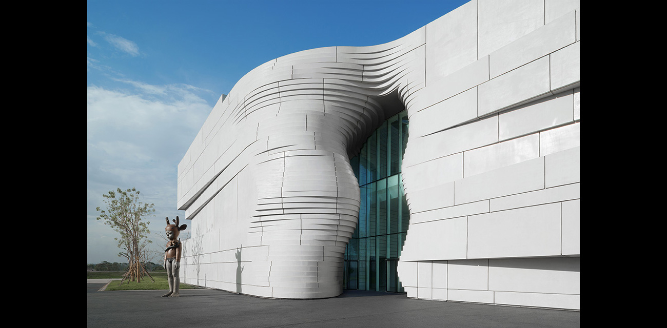 The entrance design of the Contemporary Art Museum