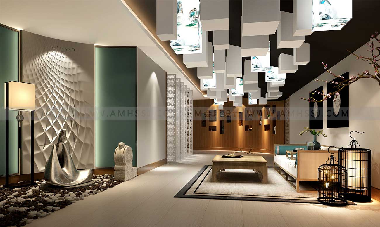 AM DESIGN | Design of Qianran women's beauty spa club rest area