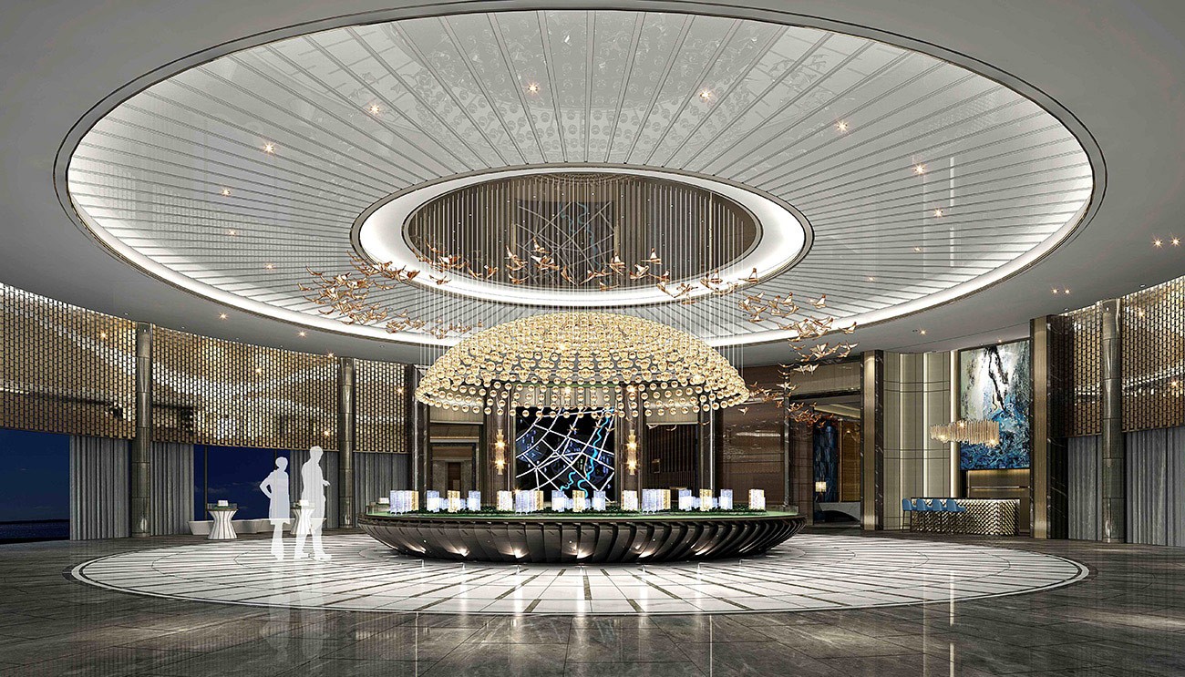 Lobby design of Dalian Ocean Park Sales Office