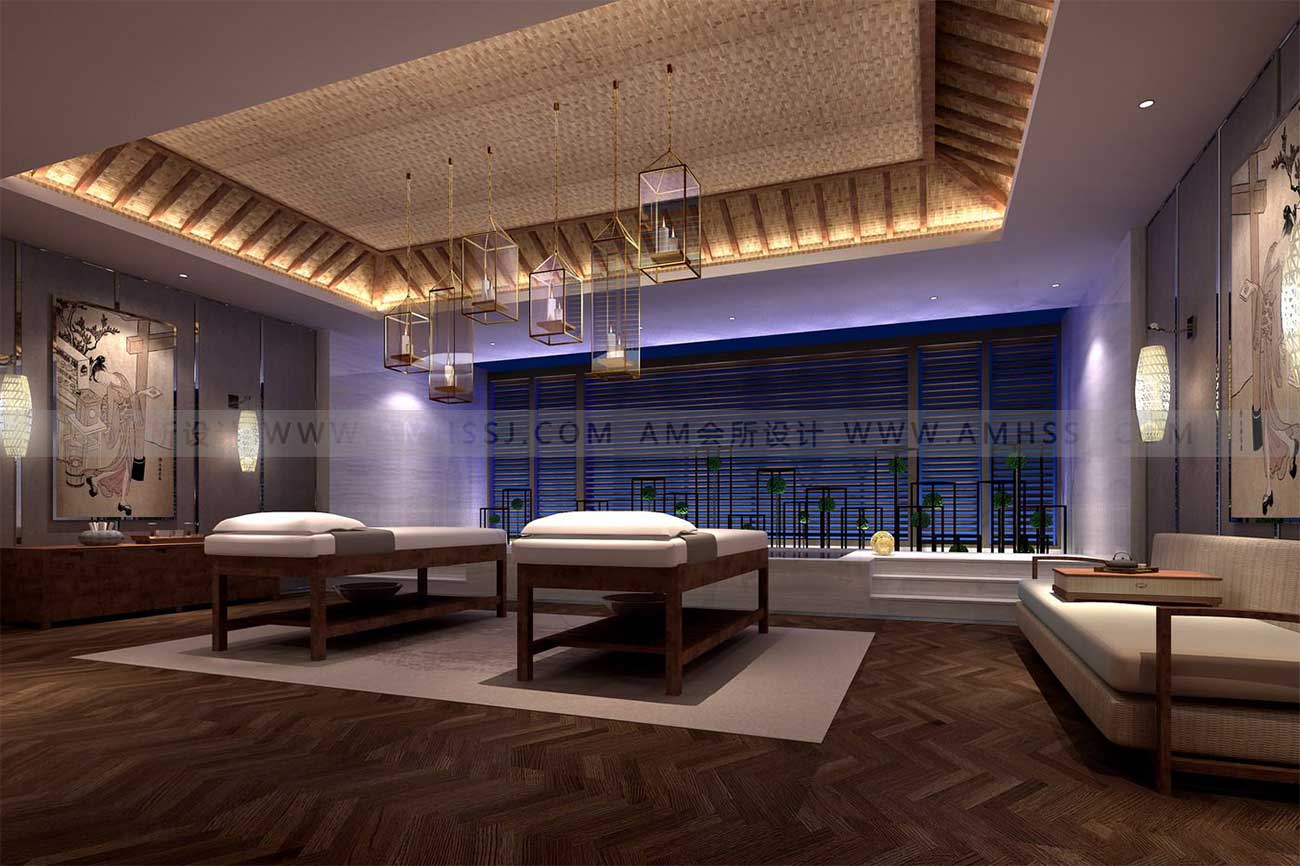 AM DESIGN | Spa room design of Zen tea Yiwei Spa Club