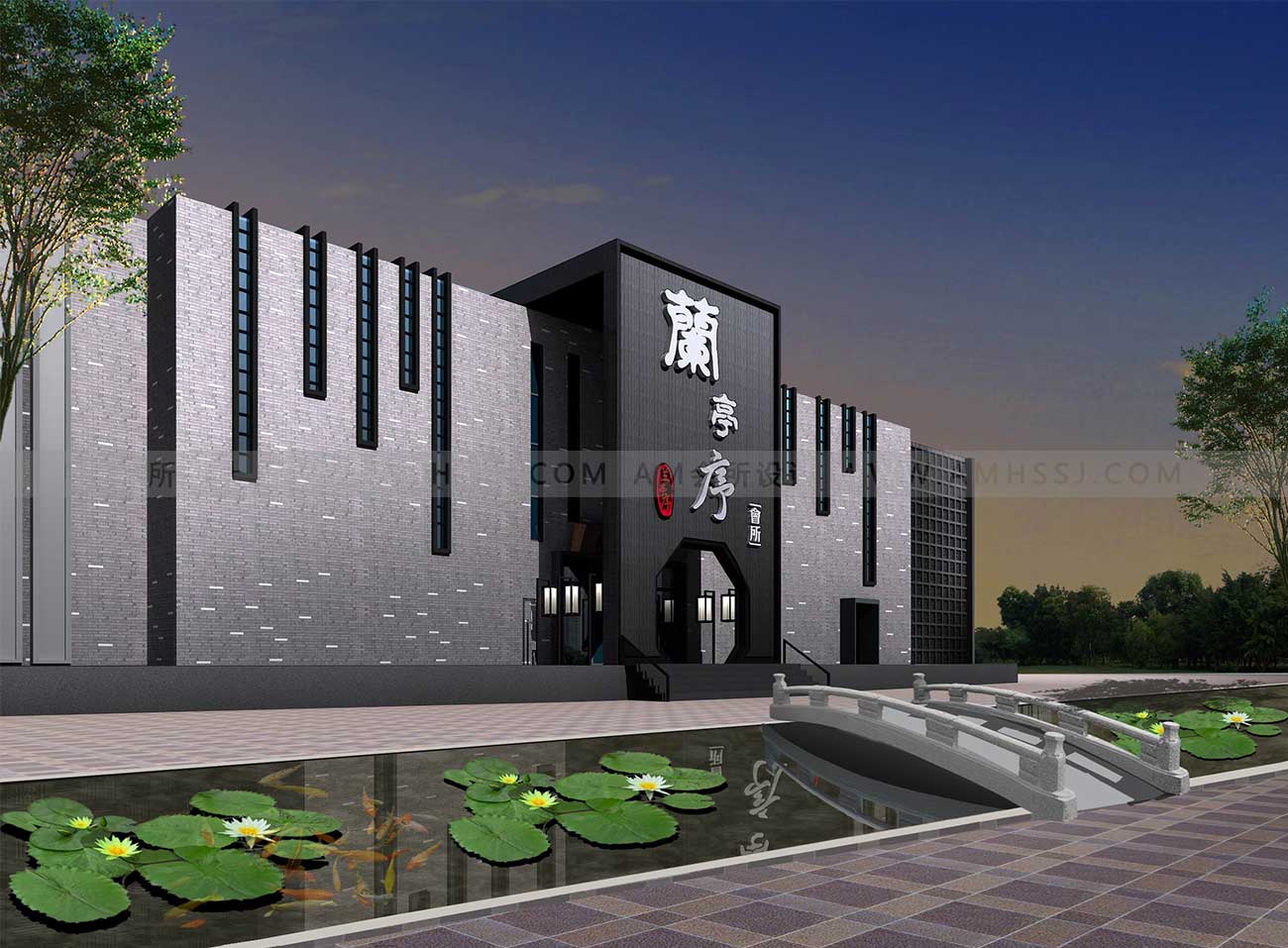 AM DESIGN | Architectural exterior design of the Chinese-style private club building in Lan Ting Xu