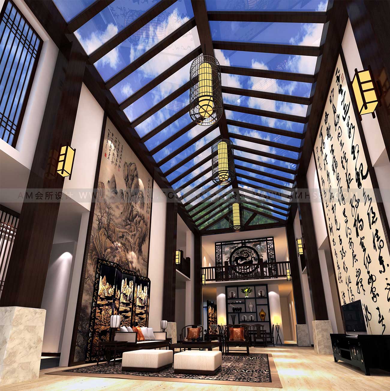 AM DESIGN | Hall design of Junshan private club