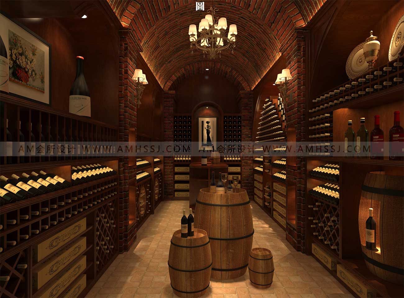 AM DESIGN | Design of wine storage room of Dingsheng Club