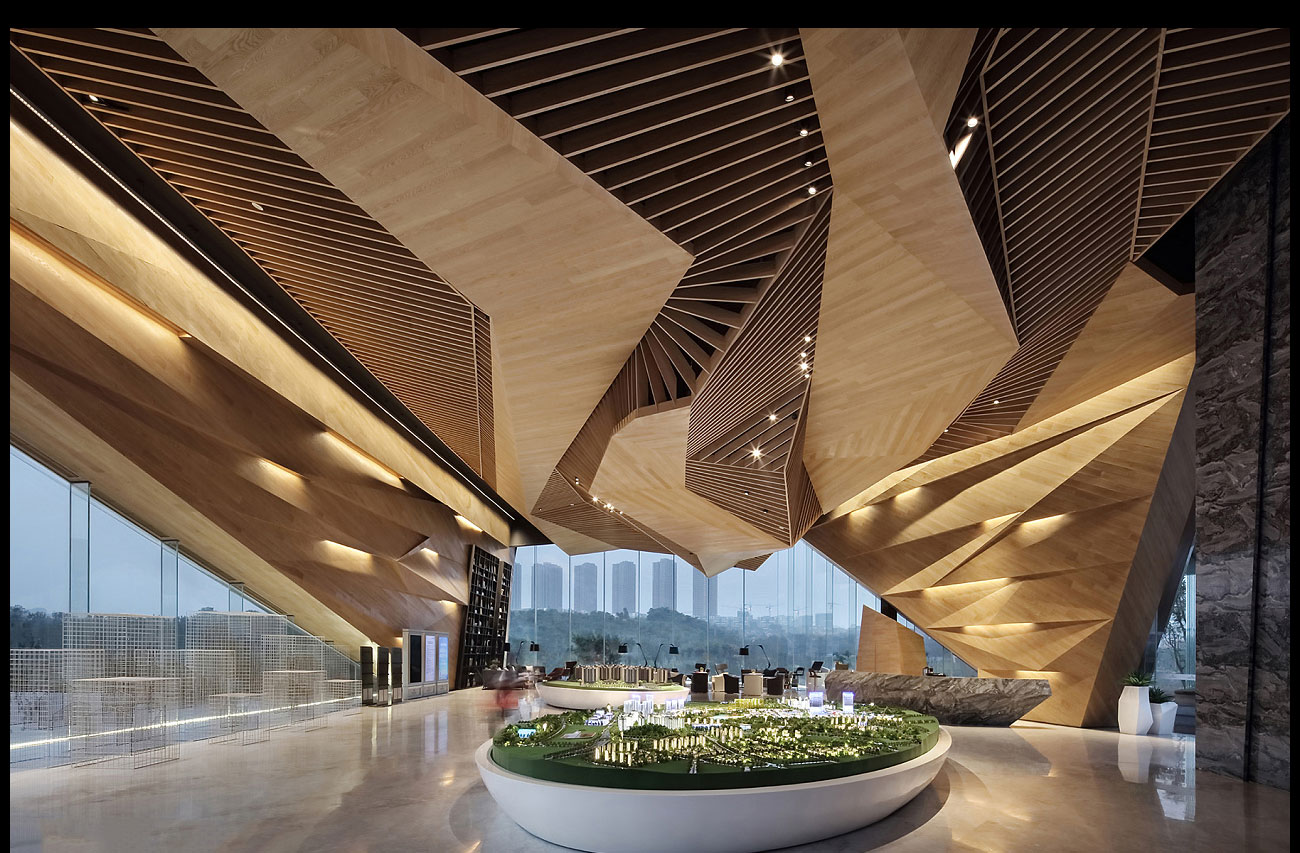 Hall design of Chongqing Longhu Yuhu No.1 sales center