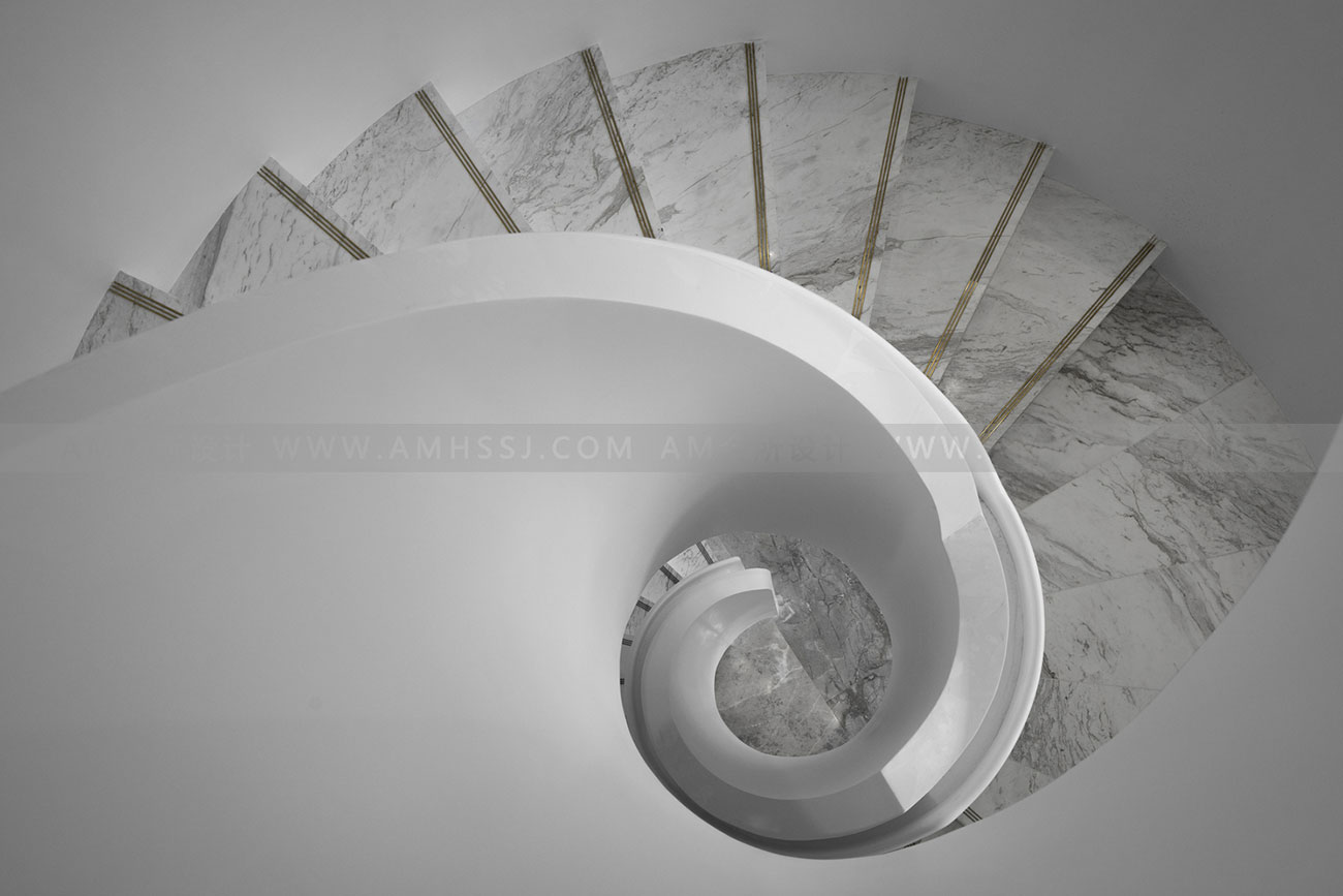 AM DESIGN | Staircase design of Hengmao future metropolis Sales Office