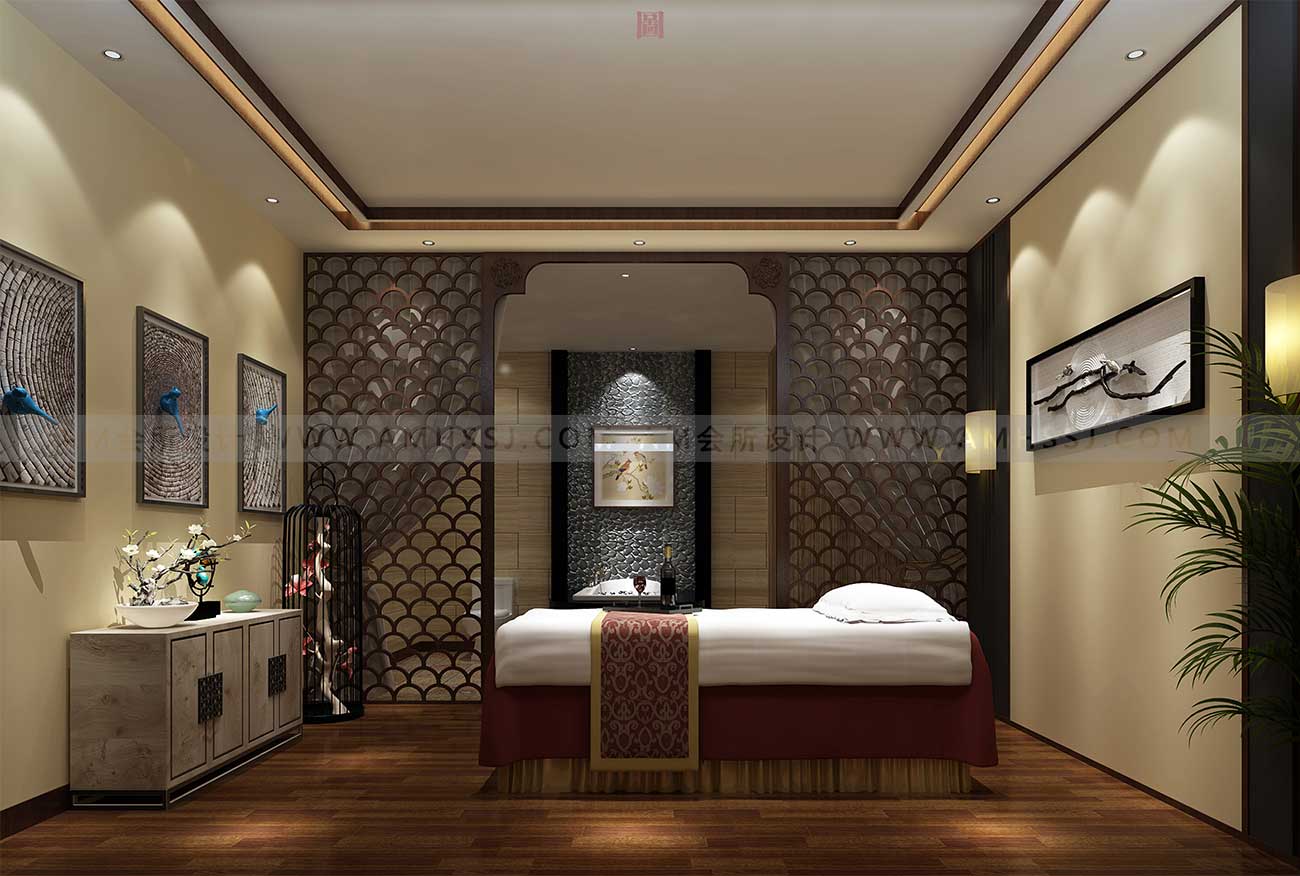 AM DESIGN | Spa room design of spa club in Songyu South Road