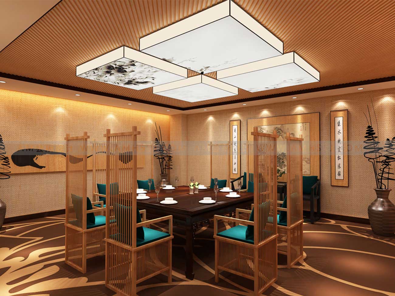 AM DESIGN | Design of conference room of golden scale SPA Spa