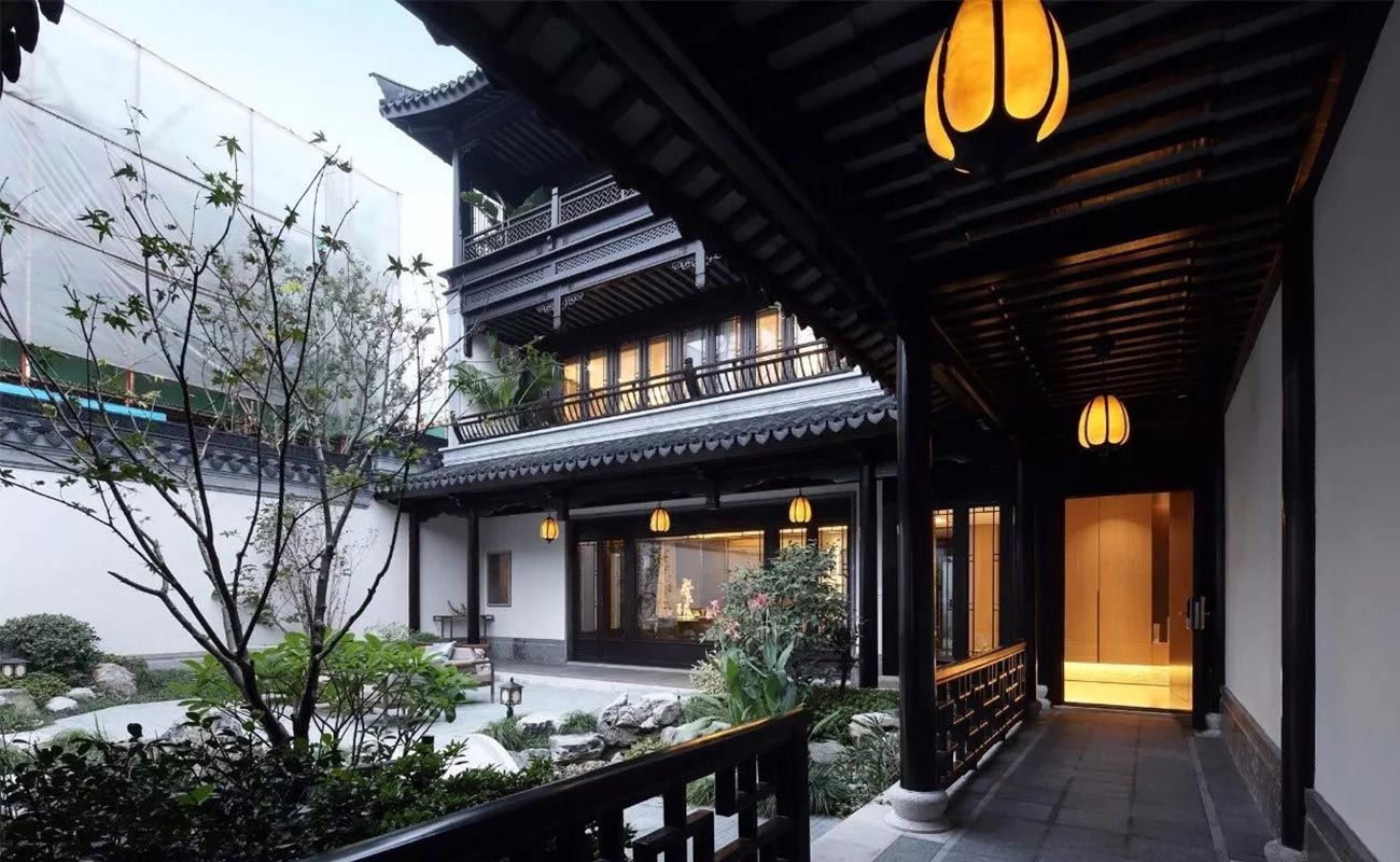 The landscape design of Hangzhou top four courtyard