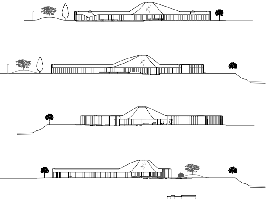 Planning and design drawing of Springdale Library