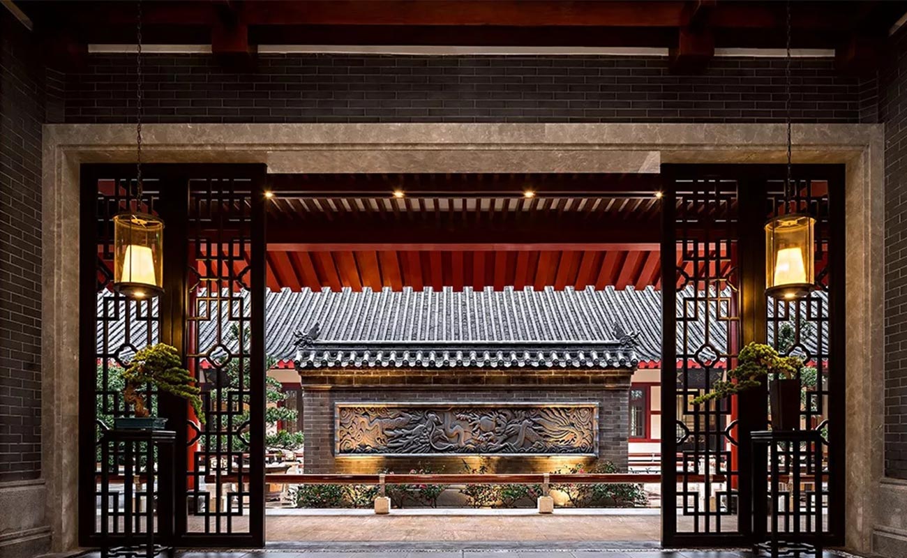 Entrance design of pudeyuan quadrangle