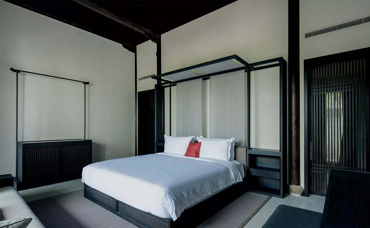 Guest room design of Xixi Yinshi Siheyuan Hotel