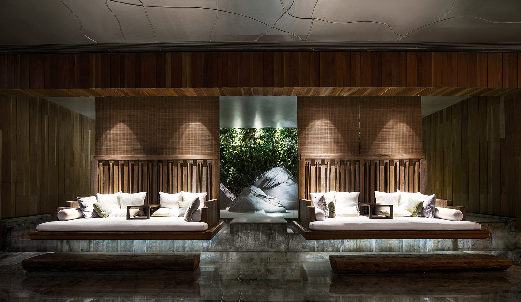 Rest area design of Minggu Hotel Spa