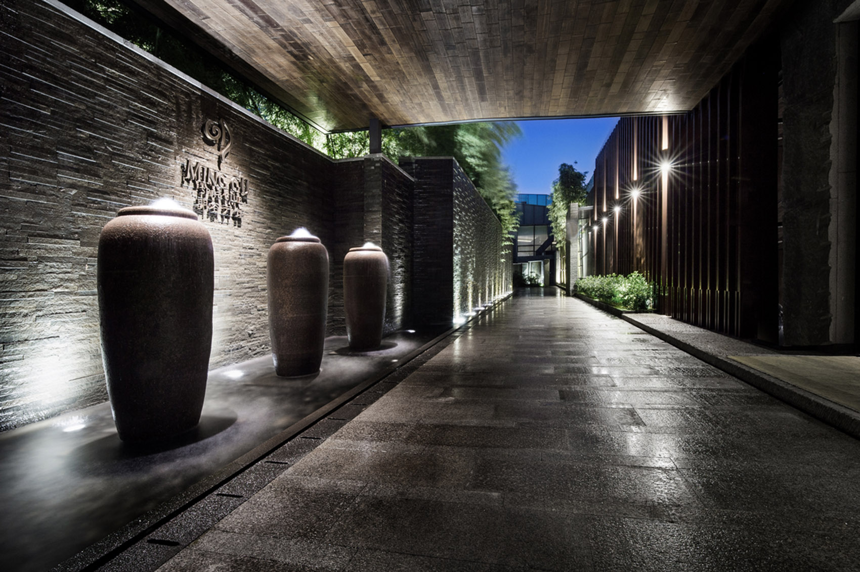Corridor design of Minggu Hotel Spa