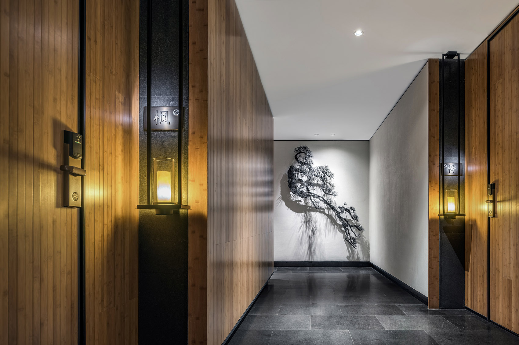 Corridor design of Minggu Hotel Spa