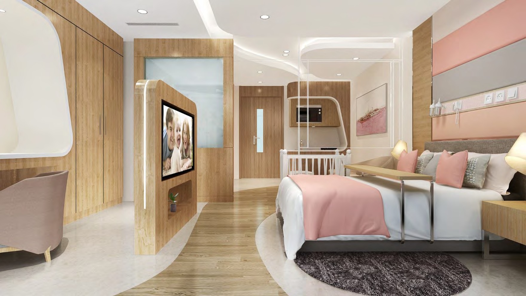 Room design of Huihe maternity and confinement center