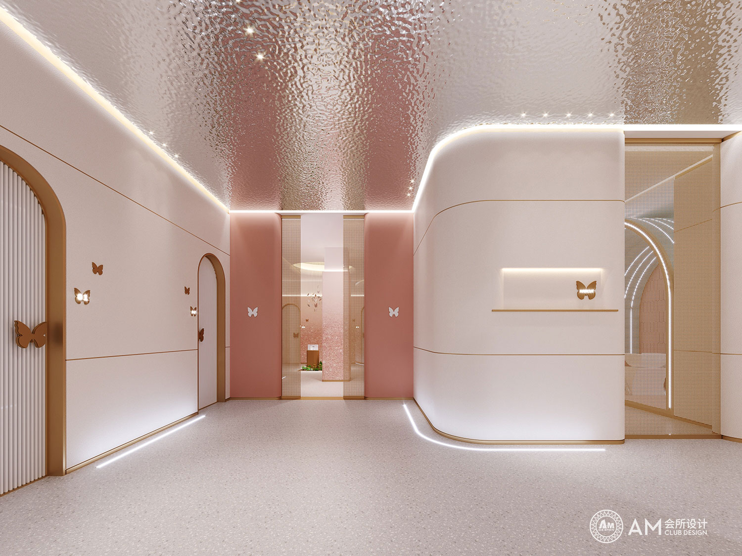 AM设计 | 北京安蒂森美容院走廊设计
